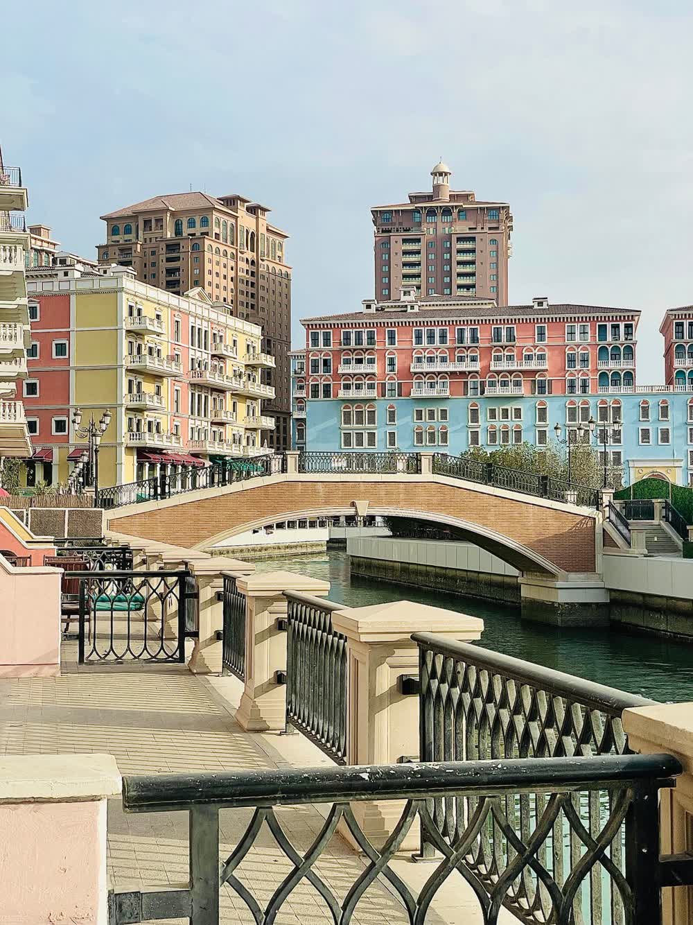 Colorful architecture on The Pearl